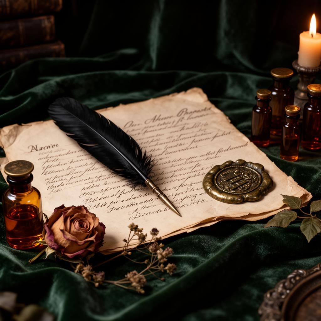 A vial from the Memory Archive on dark paper